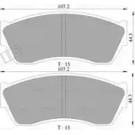 Тормозные колодки, дисковые, комплект Bosch 2133 3 7331-D451 0 986 AB9 032 Suzuki Swift