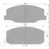 Тормозные колодки, дисковые, комплект Bosch 0 986 AB9 049 Toyota Previa (XR10, XR20) 1 Минивэн 2.4 (TCR11. TCR10) 132 л.с. 1990 – 2000 DB1208 BP904 9