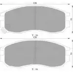 Тормозные колодки, дисковые, комплект Bosch BP 9058 DB1249 Mitsubishi Galant 7 (E5, E7, E8) 1992 – 1996 0 986 AB9 058