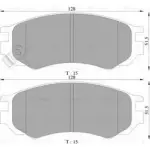 Тормозные колодки, дисковые, комплект Bosch 7428 -D549 BP9068 Nissan Pulsar (N15) 5 1995 – 2000 0 986 AB9 068