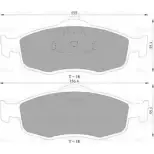 Тормозные колодки, дисковые, комплект Bosch 0 986 AB9 196 Ford Scorpio 2 (FE, GFR, GGR) Универсал 2.0 i 16V 136 л.с. 1994 – 1998 BP9 196 DB1299