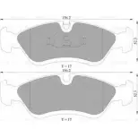 Тормозные колодки, дисковые, комплект Bosch 0 986 AB9 202 B P9202 Opel Astra (F) 1 Хэтчбек 2.0 i 16V (F08) 136 л.с. 1995 – 1998 DB1228