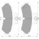 Тормозные колодки, дисковые, комплект Bosch 0 986 AB9 394 Toyota Camry (XV30) 3 Седан 3.0 (MCV30. MCV36) 192 л.с. 2002 – 2006 A1XOB BP 9394