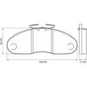 Тормозные колодки, дисковые, комплект Bosch 0 986 BB0 056 1193493519 PB 0079 BB 0079