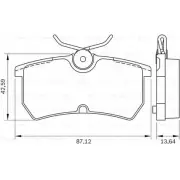Тормозные колодки, дисковые, комплект Bosch Ford Focus 2 Хэтчбек 2.0 GLx Flex 140 л.с. 2005 – 2008 0 986 BB0 169 D 0886 BB 0269