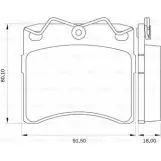 Тормозные колодки, дисковые, комплект Bosch Volkswagen Transporter (T4) 4 Автобус 1.9 TD 68 л.с. 1992 – 2003 PB 0274 6APS2 0 986 BB0 174