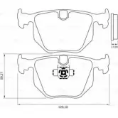 Тормозные колодки, дисковые, комплект Bosch 0 986 BB0 840 BB 0840 NGWCUDV 1193493828