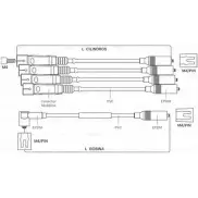 Высоковольтные провода зажигания Bosch 06NDQ X9WP SH 9 295 080 021 1193519611