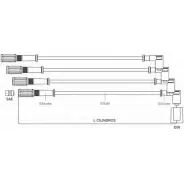 Высоковольтные провода зажигания Bosch 0RR6W 5R YL1V6 Fiat Tempra (159) 2 Седан 2.0 110 л.с. 1990 – 1993 9 295 080 035