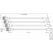 Высоковольтные провода зажигания Bosch Citroen Berlingo 1 (M49, MB) Фургон 1.8 i Multispace 100 л.с. 1999 – 2003 5TWOAT S6M GB1C F 000 99C 095