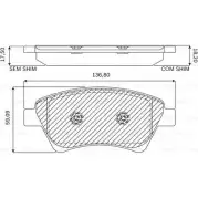 Тормозные колодки, дисковые, комплект Bosch BN 1778.51 F 03A 050 004 8695-D1495 Renault Megane (EM) 2 Кабриолет 2.0 139 л.с. 2003 – 2007