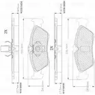 Тормозные колодки, дисковые, комплект Bosch 7909-D1006,8348-D1229 BA 1006 1193532136 F 03A 150 010