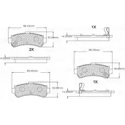 Тормозные колодки, дисковые, комплект Bosch 7547-D669 BA 0669 F 03B 150 038 Nissan Pulsar (N15) 5 1995 – 2000