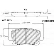 Тормозные колодки, дисковые, комплект Bosch F 03B 150 105 BA 0923 7824-D923 Toyota Corolla (E150) 10 Седан 1.8 VVTi (ZZE142) 137 л.с. 2006 – 2008