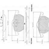 Тормозные колодки, дисковые, комплект Bosch F 03B 150 241 Audi A6 (C4) 1 Универсал 2.6 Quattro 150 л.с. 1994 – 1997 7434-D555 BA 0555