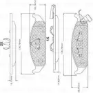 Тормозные колодки, дисковые, комплект Bosch 7530A-D650 Dodge Stratus 1 (JA) 1995 – 2000 BA 0650 F 03B 150 254