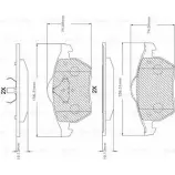 Тормозные колодки, дисковые, комплект Bosch F 03B 150 263 7434-D687 BA 0687 Volkswagen Golf 4 (1J1) Хэтчбек 2.8 VR6 2 177 л.с. 2000 – 2002