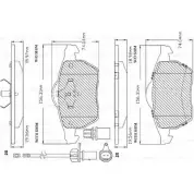 Тормозные колодки, дисковые, комплект Bosch F 03B 150 297 Saab 9-5 (YS3E) 1 Седан 2.3 Turbo 182 л.с. 2008 – 2009 BA 0840 7711-D840,7715-D840,7764-D840