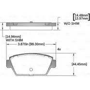 Тормозные колодки, дисковые, комплект Bosch BA 0329 7225-D329 F 03B 150 408 Mitsubishi Lancer 6 (C6, C7) Хэтчбек 1.8 GTi 16V (C69A) 140 л.с. 1992 – 1993