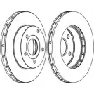 Тормозной диск Ferodo DDF1169C- 1 1193638416 28NI89U DDF1169C-1