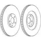 Тормозной диск Ferodo DD F1661C 6HPRD Audi A4 (B7) 3 Кабриолет 3.0 Tdi Quattro 233 л.с. 2006 – 2009 DDF1661C