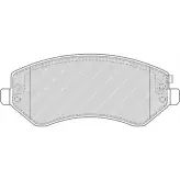 Тормозные колодки, дисковые, комплект Ferodo FSL1576 2 3638 FDB1576 1193647778