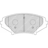 Тормозные колодки, дисковые, комплект Ferodo 240 42 FSL1758 FDB1758 1193648011