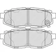 Тормозные колодки, дисковые, комплект Ferodo FD B4187 1193648499 FSL4187 25RT7