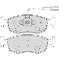 Тормозные колодки, дисковые, комплект Ferodo LTJYZBY FSL4353 FDB 4353 Fiat Punto (199) 3 Хэтчбек 1.4 Turbo Multi Air 135 л.с. 2012 – 2024