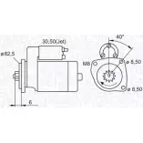 Стартер MAGNETI MARELLI 063521210300 Volkswagen Polo (6N2) 3 Хэтчбек 1.6 16V GTI 125 л.с. 1999 – 2001 MSN210 0 FIXGSOX