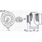 Генератор MAGNETI MARELLI 1193731695 0 63377427010 063730024010 MQA024