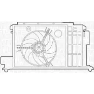 Вентилятор радиатора двигателя MAGNETI MARELLI MTC384A X 5KJMZU6 069422384010 Peugeot 406 1 (8B, E, C) 1995 – 2005