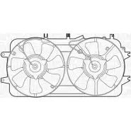 Вентилятор радиатора двигателя MAGNETI MARELLI 982FV3F 069422411010 MTC411 AX 1193734607