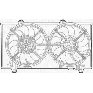 Вентилятор радиатора двигателя MAGNETI MARELLI 1193734609 069422415010 MTC41 5AX AAUD4