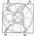 Вентилятор радиатора двигателя MAGNETI MARELLI XRJRT 1193734612 MTC4 18AX 069422418010