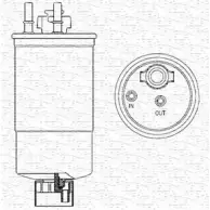 Топливный фильтр MAGNETI MARELLI FD 536 UFRRM Fiat Brava (182) 1 1995 – 2001 213908536000