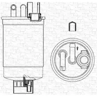Топливный фильтр MAGNETI MARELLI L6T1O FD 542 213908542000 1193741569