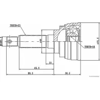 Шрус граната MAGNETI MARELLI 6KLC3 J2 828005 600000063270 1193785785