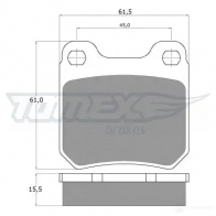 Тормозные колодки, комплект TOMEX BRAKES tx1160 11- 60 21050 1424311831 - Изображение 5
