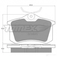 Тормозные колодки, комплект TOMEX BRAKES 1424311731 20961 tx1078 10 -78 - Изображение 4