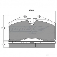 Тормозные колодки, комплект TOMEX BRAKES 20953 1425025581 18- 01 tx1801