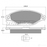 Тормозные колодки, комплект TOMEX BRAKES 12 -15 21980 tx1215 1424311887 - Изображение 4