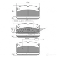 Тормозные колодки, комплект TOMEX BRAKES tx1882 TROR QF 1437838381 - Изображение 1
