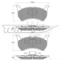 Тормозные колодки, комплект TOMEX BRAKES 1424311809 21041 11-4 4 tx1144 - Изображение 1