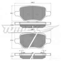 Тормозные колодки, комплект TOMEX BRAKES NUKY 63A tx1980 1437966656