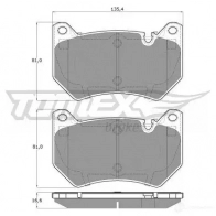Тормозные колодки, комплект TOMEX BRAKES tx1943 1437838942 O GQ6P5