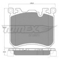 Тормозные колодки, комплект TOMEX BRAKES 1437839011 tx1946 P GD0GD