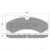 Тормозные колодки, комплект TOMEX BRAKES tx1111 29212 1424311772 11-1 1 - Изображение 6