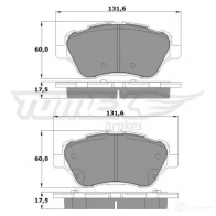 Тормозные колодки, комплект TOMEX BRAKES tx1716 23134 1425025495 17 -16 - Изображение 1