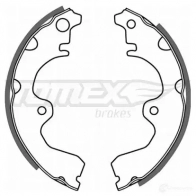 Барабанные тормозные колодки, комплект TOMEX BRAKES 21 -08 OTLIL tx2108 1424827999